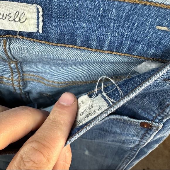 Madewell 9 inch high rise skinny jeans - Picture 7 of 7